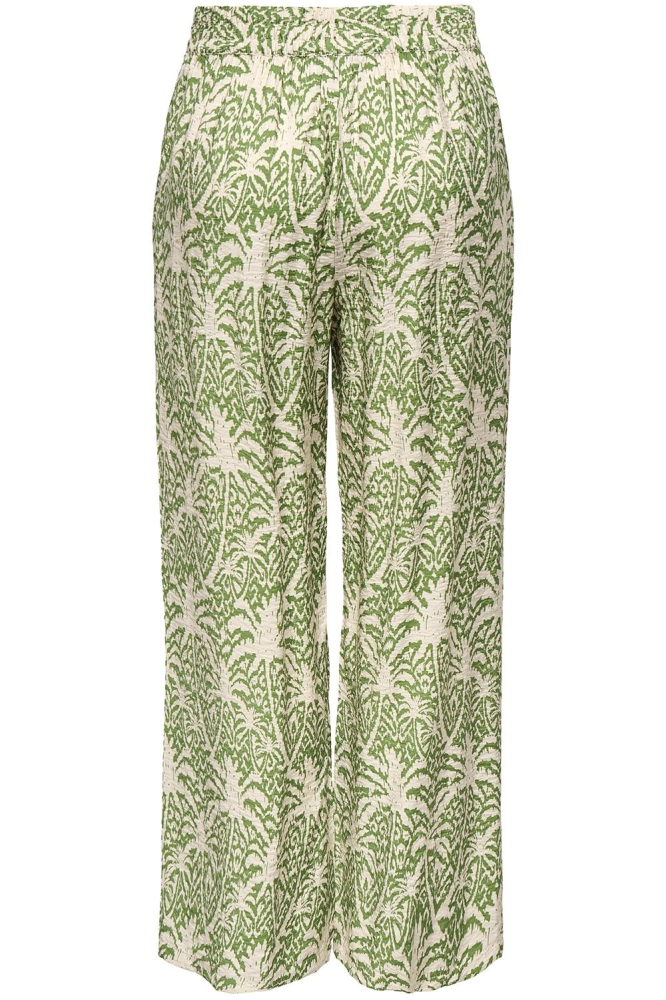 JDYTROYA LIFE MW WIDE PANT DIA 15339132 KALE/02-25-07 TAPIOCA PALM TREE